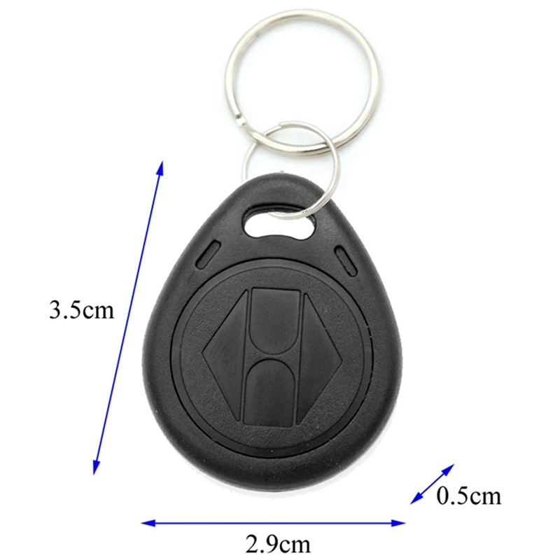 ABFT-100Pcs T5577 Blank Key Tag RFID Chip Ring Cards Tags Keytag 125 Khz Copy Rewritable Writable Duplicate