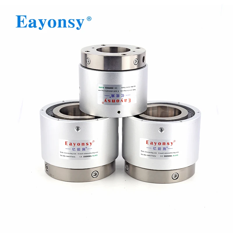 2-Passage Rotary Union with G1-8 Thread and 20/30/40/50mm Center Hole, for 1MPa Air Pressure, 360° Free Rotation Aluminum Union
