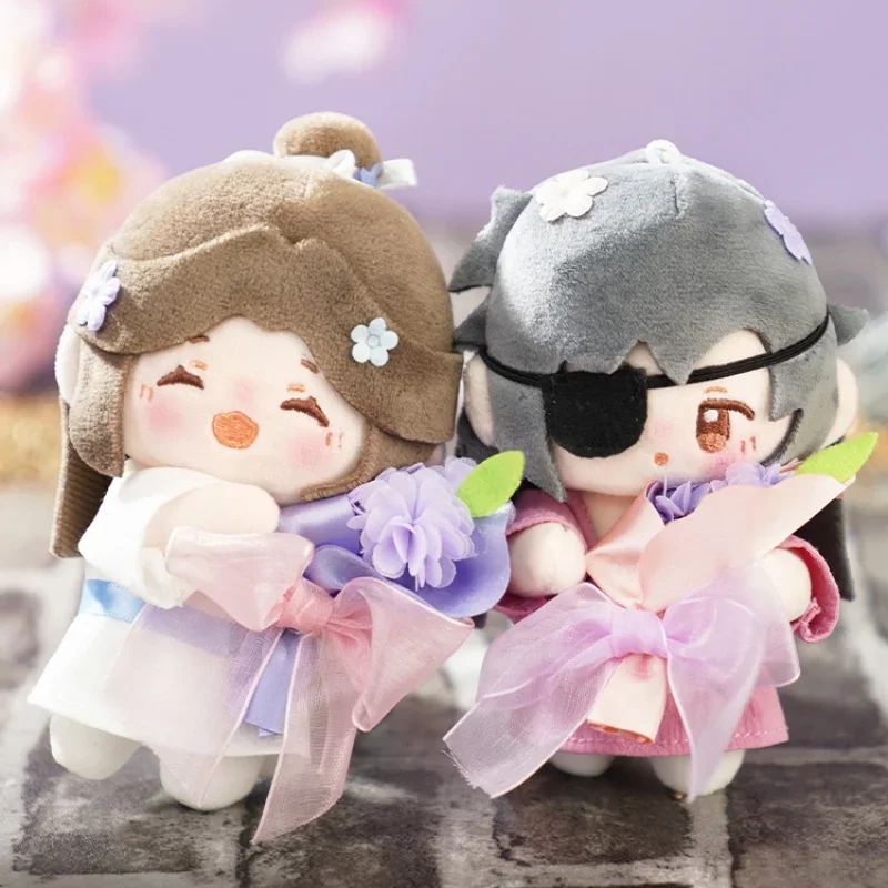 

Pre-Sale 12cm Tian Guan Ci Fu Anime Surrounding Embroidered Flower Series Xie Lian /Hua Cheng Plush Doll Bag Pendant Toy Gift