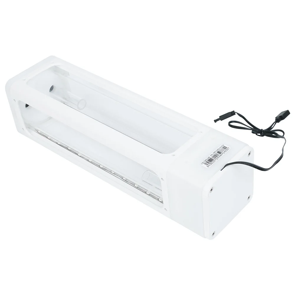 IceManCooler DX3-240 White Glass Water Tank Only Compatible DDC Pump Tube Reservoir 5V 3PIN ARGB,Support Sync Motherboard