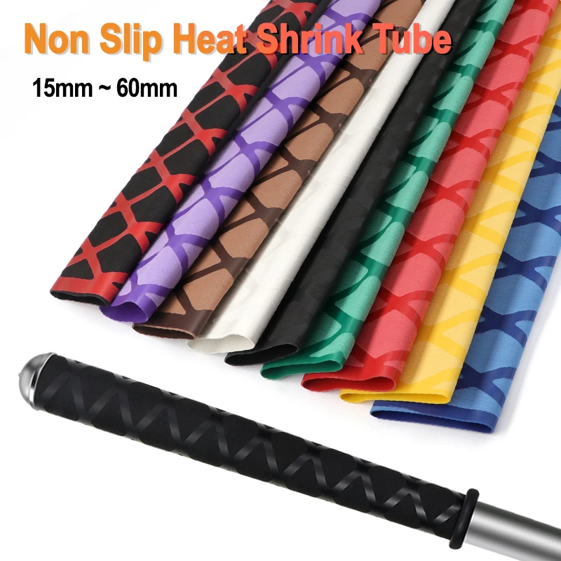 1m/pc Anti-slip Heat Shrink Tube 15mm~ 60mm Handle Grip Repair Tool Protective Tubing Non Slip Insulation Sleeve for Fishing Rod