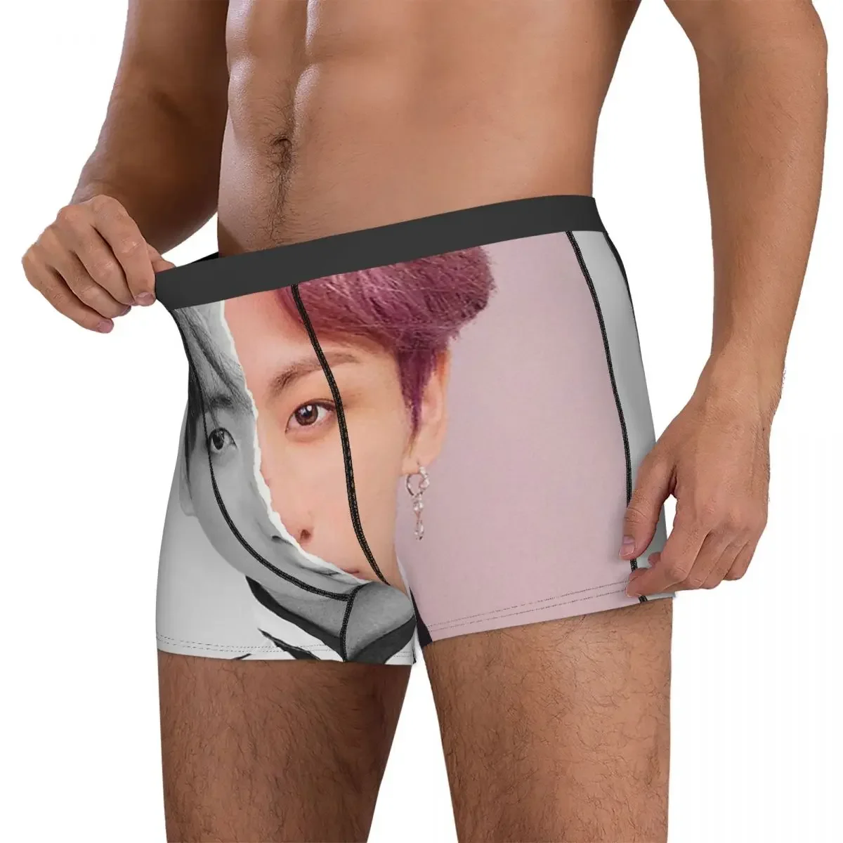 Boxer Underpants Shorts Jungkook 1 Panties Men Soft Underwear for Homme Man Boyfriend Gift