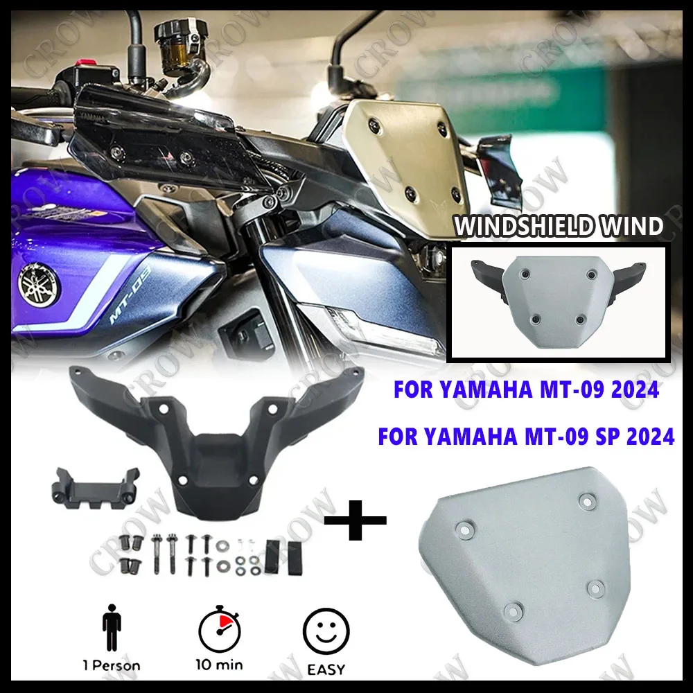 

MT-09 Motorcycle Accessories Front Windshield Windshield For Yamaha MT-09 MT 09 MT09 SP Visor Kit MT-09 2024