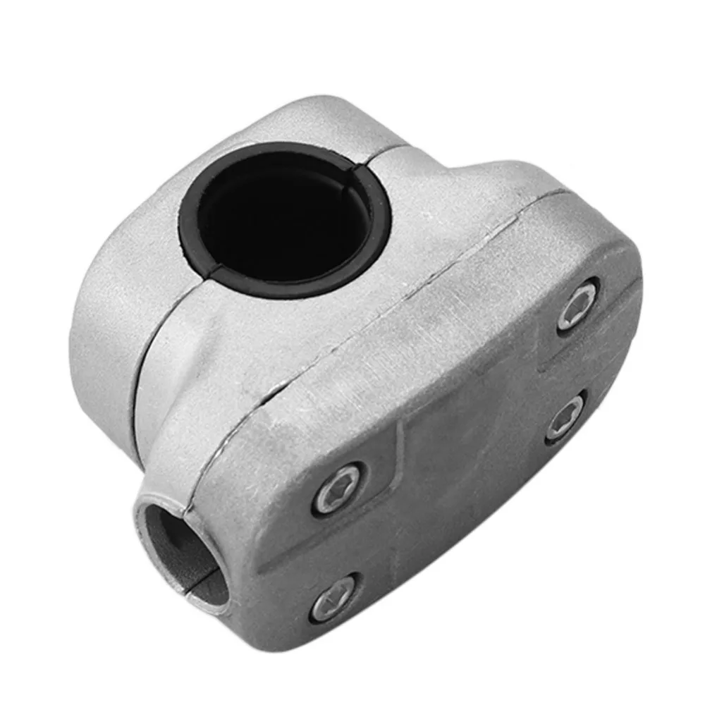 Silver Handle Holder Bracket Aluminum Universal Replacement Handle Clamp Compact Secure Grip Brush Cutter Accessories