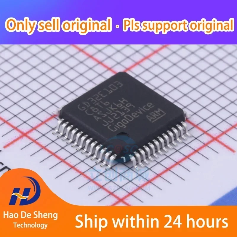 10PCS/LOT GD32E103C8T6  LQFP-48  New Original In Stock