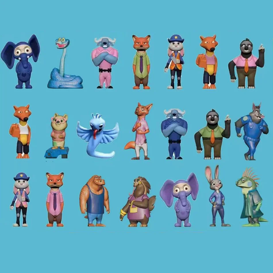 ゾートピア ブラインドボックス ドール ファン向けおもちゃ 子供向けギフト 動物 ブラインドボックス アニメ フィギュア オーナメント ウサギ ジュディ フォックス シリーズ ペンダント ギフト