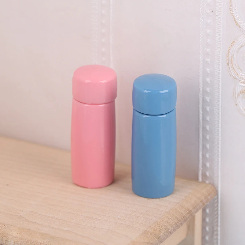 Miniature Thermos Cups for 1/12 Dollhouse Doll House Water Cup Food Play Scene Decor Accessories