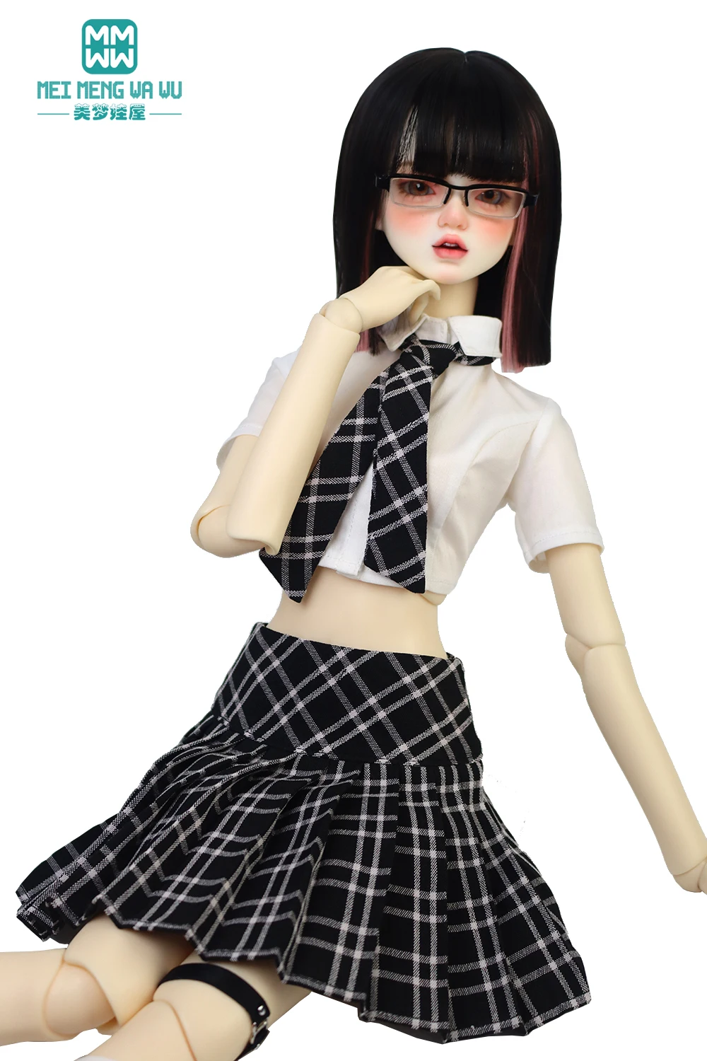 

NEW BJD Doll Clothes college short skirt school uniform for 1/3 1/4 SD DD Toy Ball Joint Doll accessories