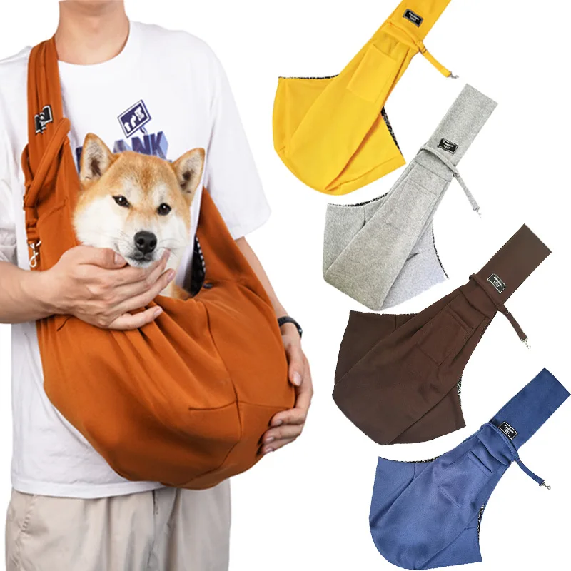 

Crossbody breathable foldable pet bag for dogs, large-capacity pet supplies, portable cat bag for outdoor use