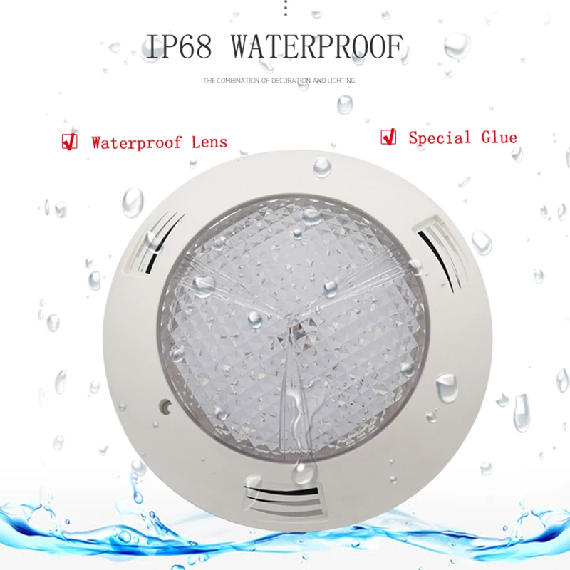 

Hot Sale SMD Professional Undeerwater Fountain Underground Pool Light Color Changing With Remote Control PC Material