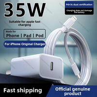 Original PD 35W Fast Charger For Apple iPhone 14 11 12 13 15 16 Pro Max Plus 8 XS Fast Charging Cable Charger Phone Accessories