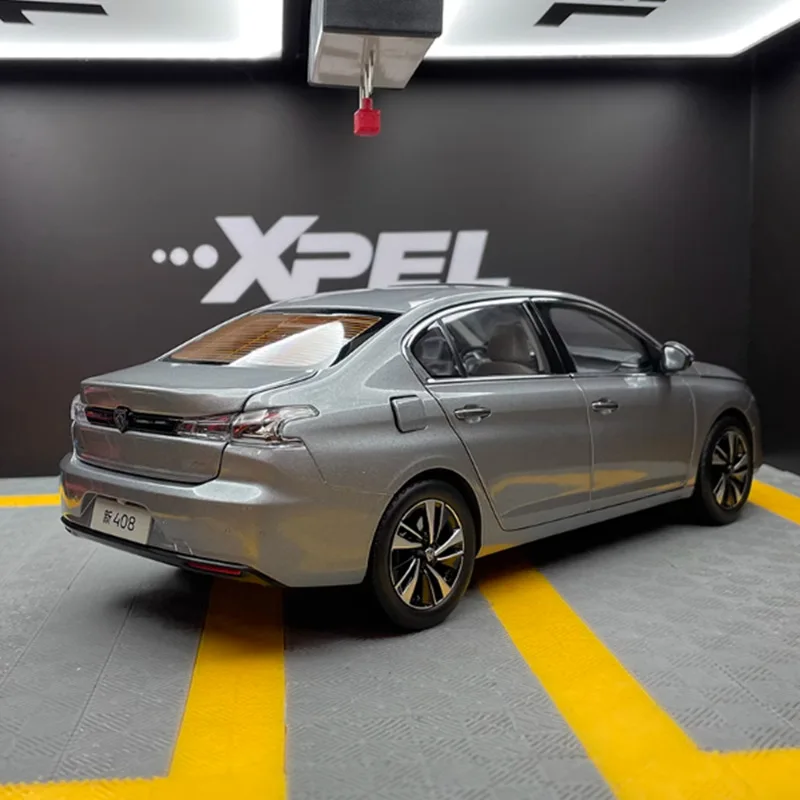 1:18 Peugeot 408 Coupe Alloy Car Model Diecast Metal Toy Vehicles Car Model High Simulation Collection Childrens Gift Decoration