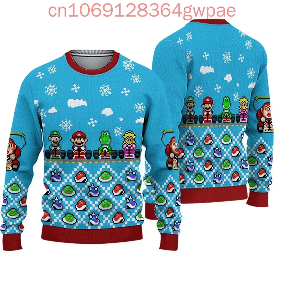 Super Mario Rosalina Christmas Ugly Sweaters Disney 3d Print Christmas Ugly Sweaters Fashion Men's Women's Casual Sweater