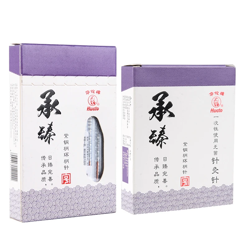 500 Red Copper Handle Hwato Acupuncture Needle Disposable Chinese medicine Beauty Relieve Pain Muscle Relax