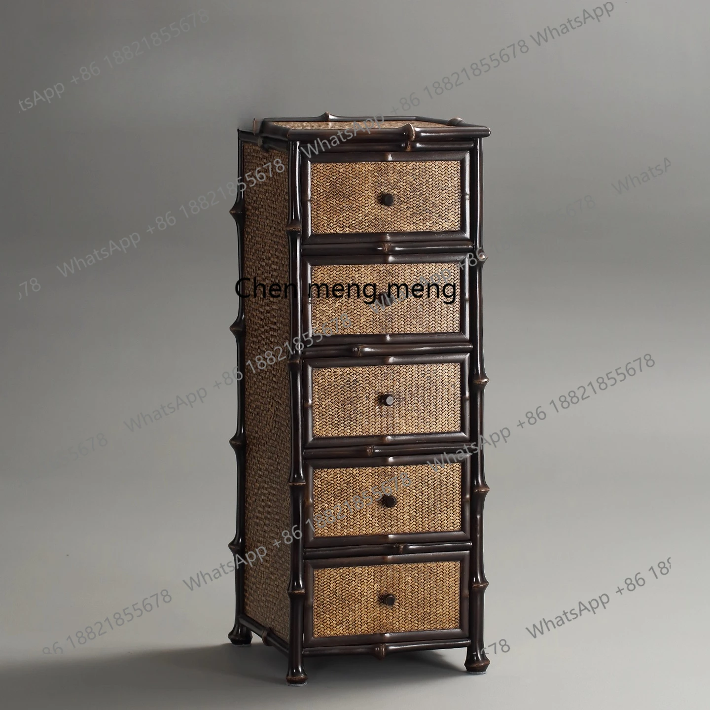 Retro chest of drawers, collectible large, locker drawer type multi-layer cabinet