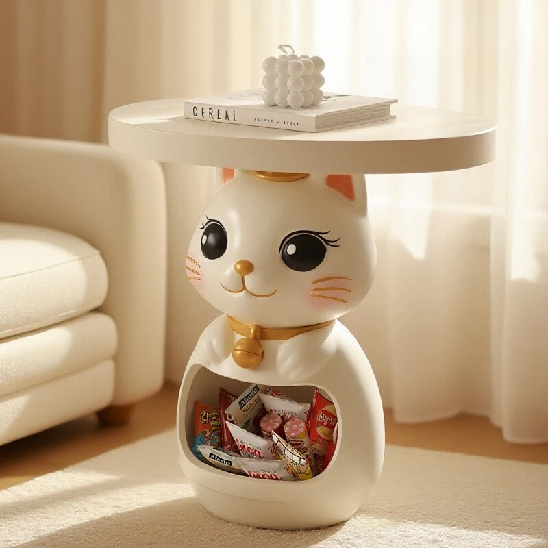 

Cream Wind Lucky Cat Storage Floor Ornament Cream Wind Living Room Sofa Bedside Table Home Decoration