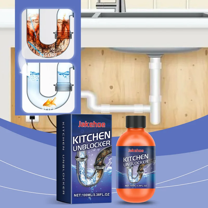 

Toilet Sink Pipe Cleaner Detergent Unclogs Kitchen Drains Removes Grease Blockages All Household Drain Systems