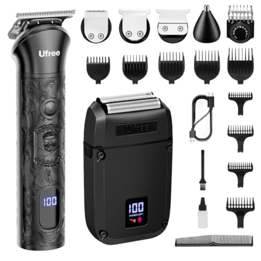 

Beard Trimmer for Men Foil Shaver Electric Razor Shavers for Body Face Nose Ear Cordless Hair Trimmer Professional Hair Clipper
