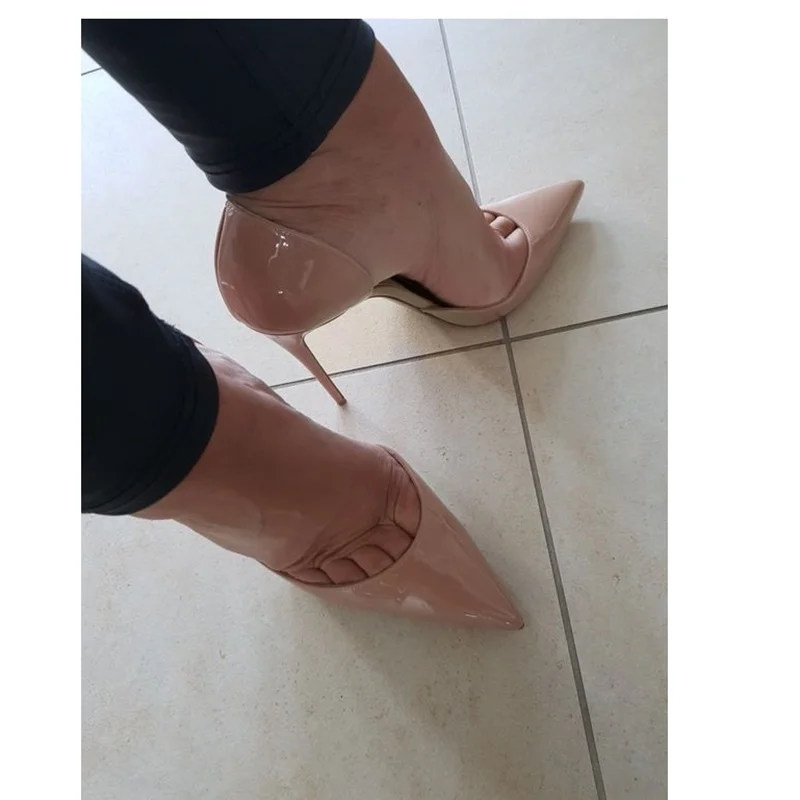 الصلبة الانزلاق على مضخات الضحلة أشار تو رقيقة عالية الكعب المألوف مثير بارد الصيف كبيرة الحجم أحذية امرأة Zapatillas Mujer