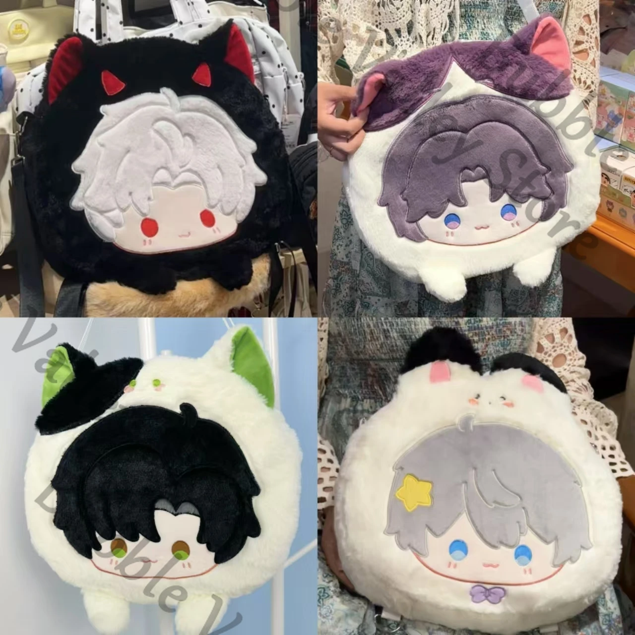 

Аниме Love and Deepspace Sylus Zayne Rafayel Xavier Косплей Пушистая Ita-сумка Рюкзак с героями мультфильмов Сумка Versipacks Сумки на ремне Рождество