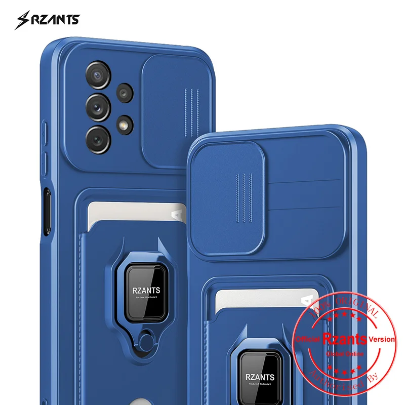 Rzants For Samsung Galaxy A32 A52 A72 A33 A53 A73 S22 S22 Plus S22 Ultra A03 Cover Case[Bison]Push-pull Magnetic Card Phone Case