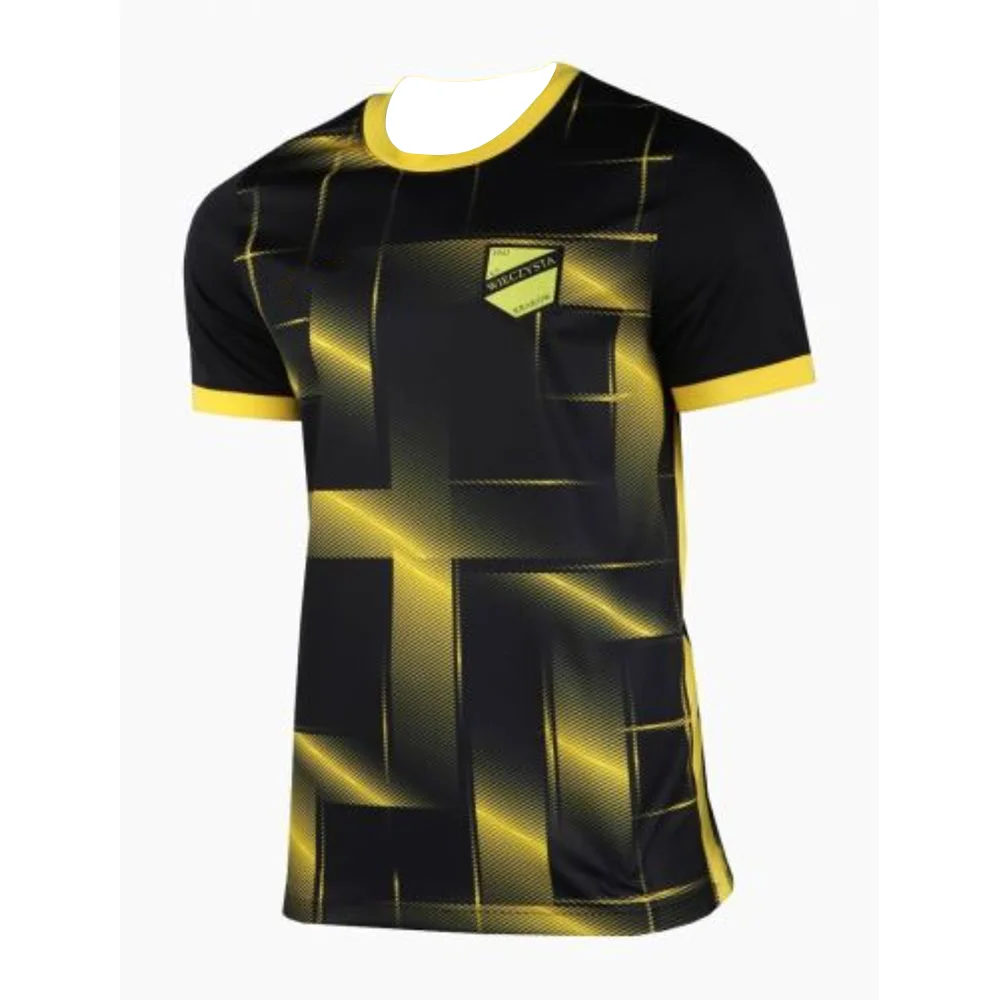 Wieczysta Kraków 2026 Neue Edition Team Kurzarm-Shirt Atmungsaktives Schnelltrocknendes Sport-T-Shirt für Fans der Polnischen Liga