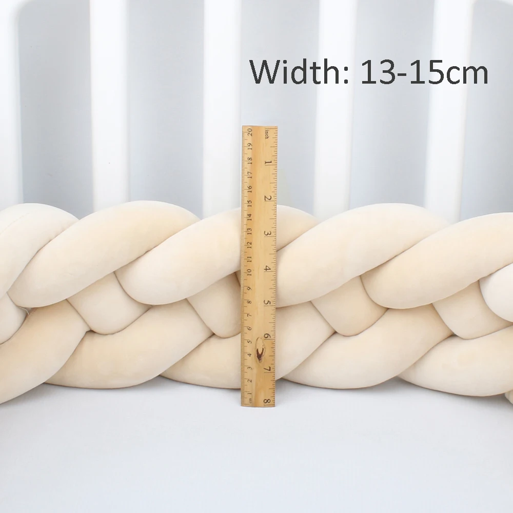 1 メートル 2 メートル 3 メートル 3.6 メートルベビーバンパーベビーベッドプロテクターモバイルベビーベッドクッションセット幼児部屋の装飾ベビーベッドバンパー