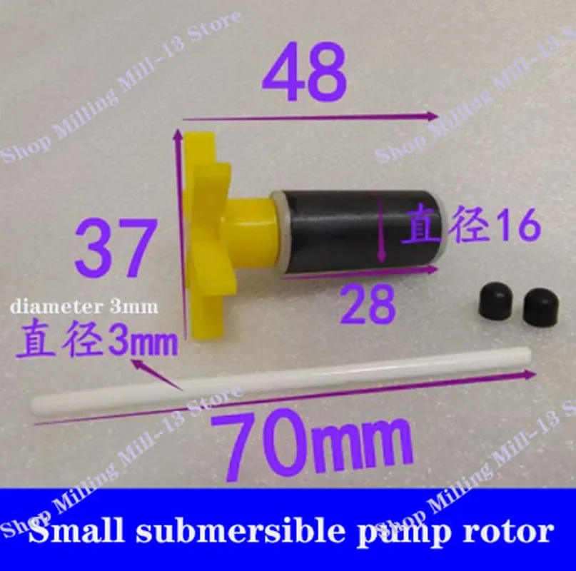 Rotor De Bomba De água Submersível, núcleo De Eixo De Cerâmica, Máquina De Gravura Pequena, Alta Qualidade, Novo, 1Pc