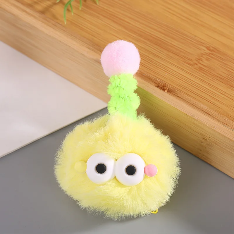1/5pcs Cartoon Lovely Antenna Ugly Doll Hair Clip Teenage Whimsical Wobble Rod Hairpin Children's Little Monster Duckbill Clip view 4