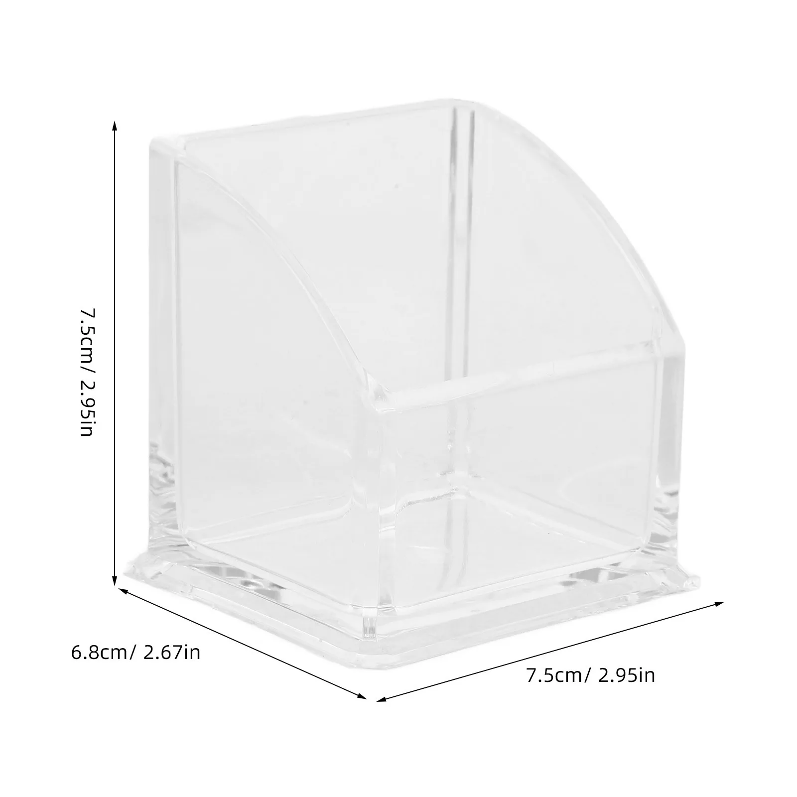 صندوق منظم سطح المكتب من الأكريليك الشفاف لمكتب المنزل والمكياج أشتات حامل قلم صندوق تخزين صغير متعدد الوظائف
