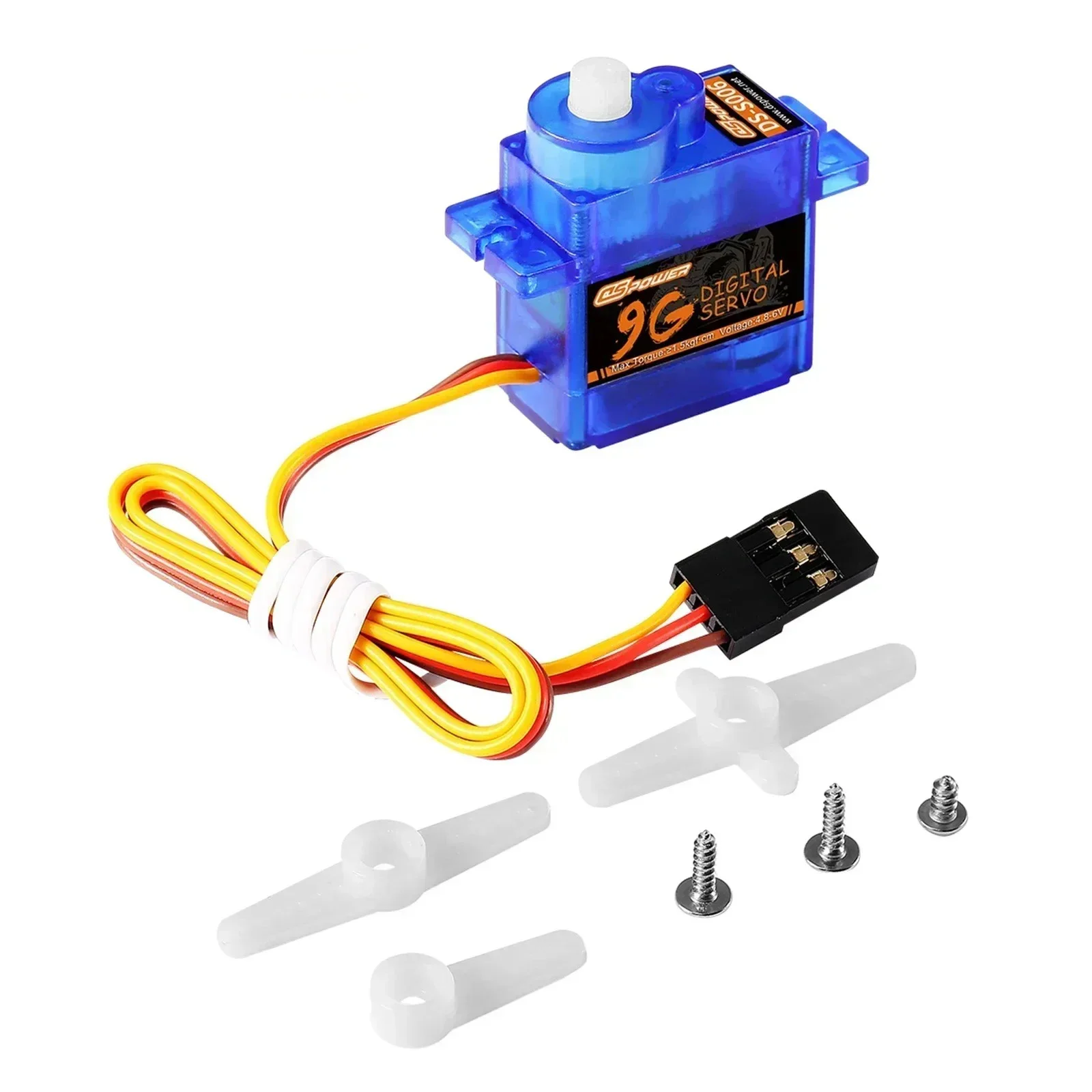 DSPOWER 2g 3.7g 4.3g 5g 6g 8g 9g Plastica/Metallo Gear JR/JST Spina Digitale Micro Servo per RC Mini Auto Aereo Robot ad ala fissa giocattolo