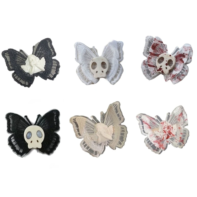 Hairpin Steampunk Hair Clip Angel for butterfly Hair Accs for Anime Cosplay Part Gothic Accessories for Masquerade Party