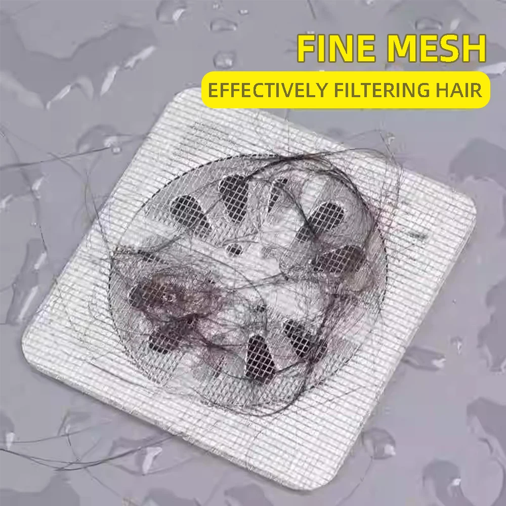 

10/30/50pcs Disposable Shower Drain Hair Catcher Mesh Anti Blocking Filter Shower Cover Bathroom Kitchen Sink Strainer Stopper