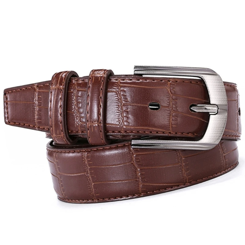 Men's Leather Belt Business Gentleman's Waist Belts Casual Wear Waistband for Business and Casual Occasion Dropshipping