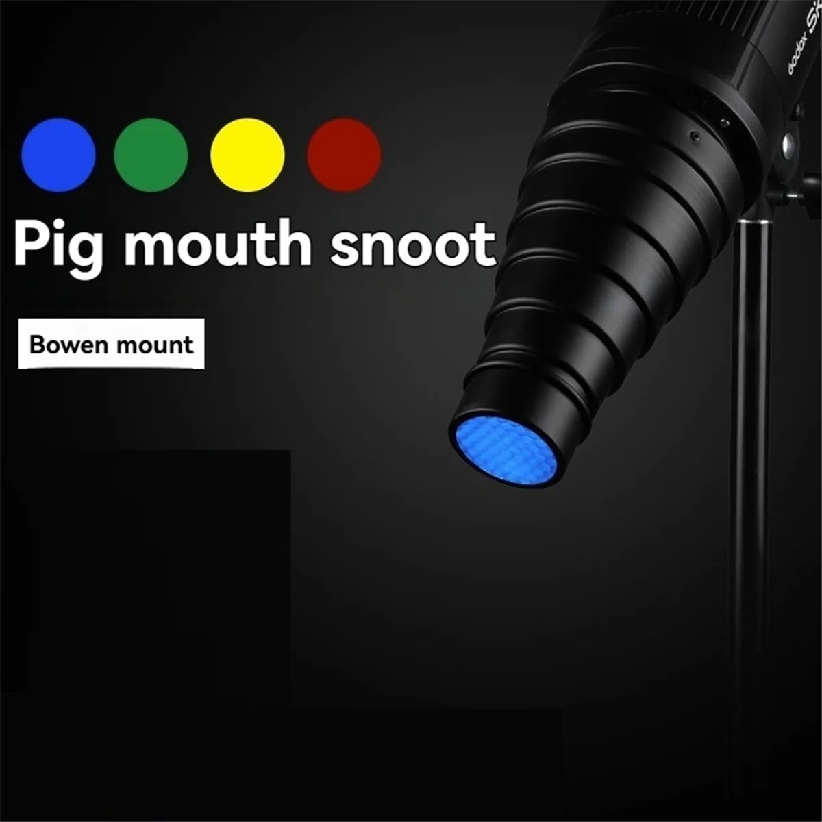 goodidea Mount Large Flash Snoot Photography Studio Flash Light Fittings Accessories for Godox S-Type DE300 SK400 II