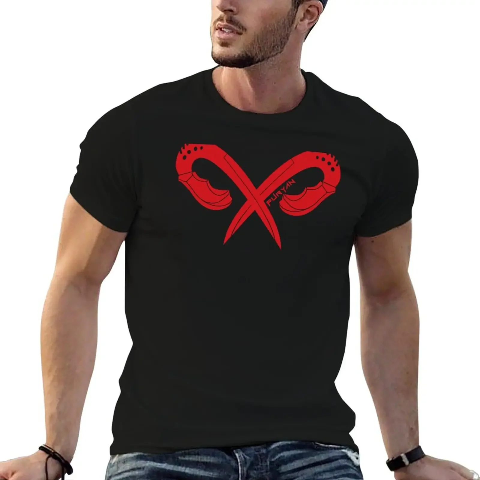 RED FURYAN CROSS KNIVES T-Shirt rapper graphic tees Blouse fruit of the loom mens t shirts