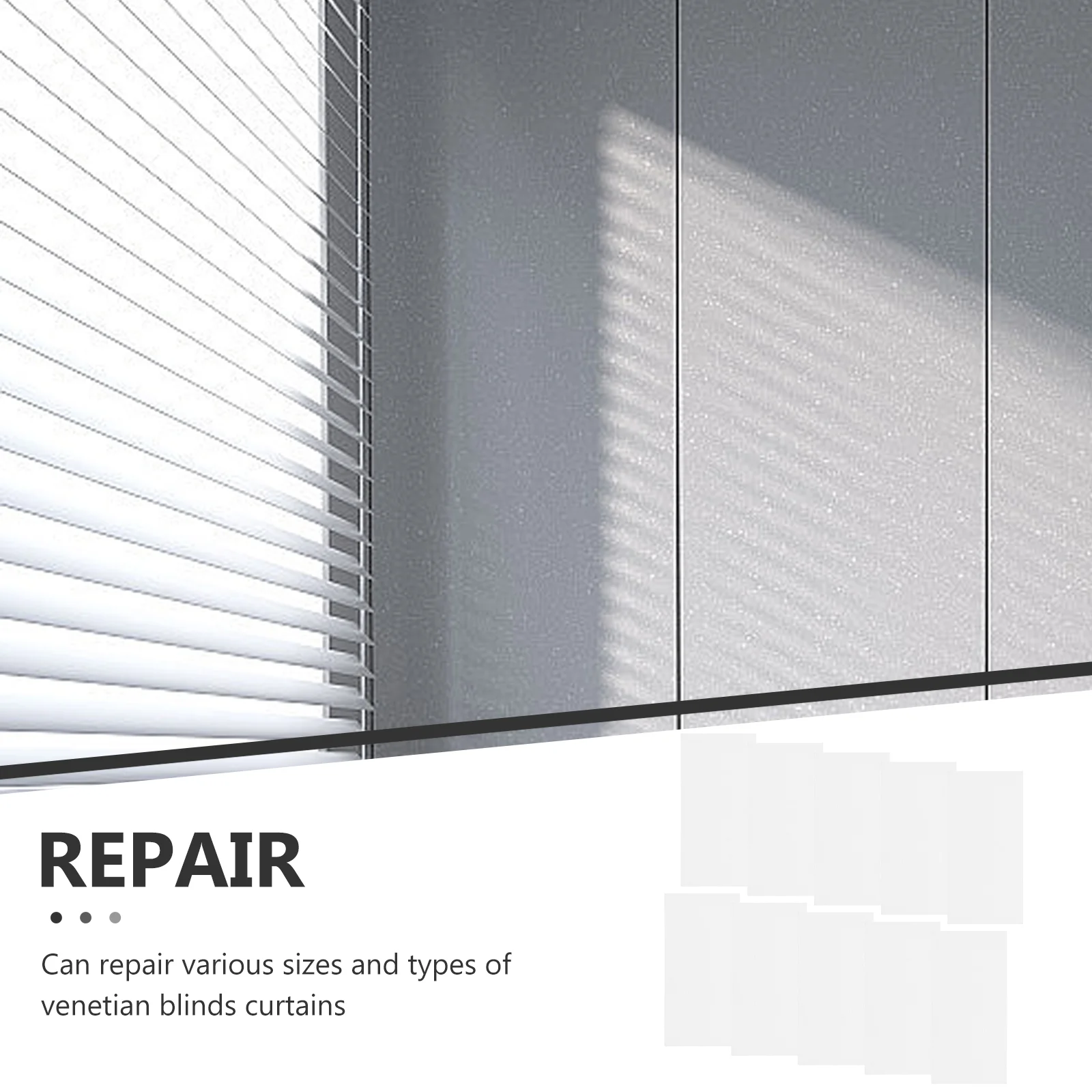 25 Pcs Blinds Fixer Tab Repair Parts Vertical Tabs Fixed Sheet Window Replacement