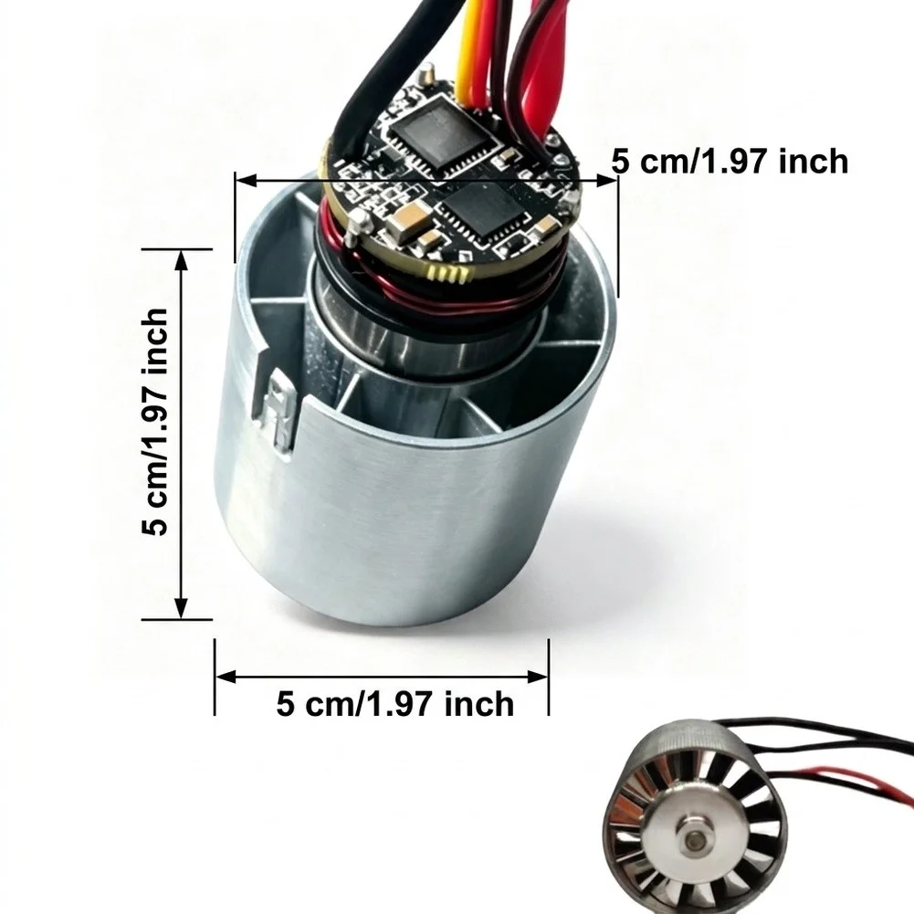 5cm Brushless Ducted Fan Motor 7.4V 12V Stainless Steel Housing for For Esc-Compatible Small-Scale Air Movement