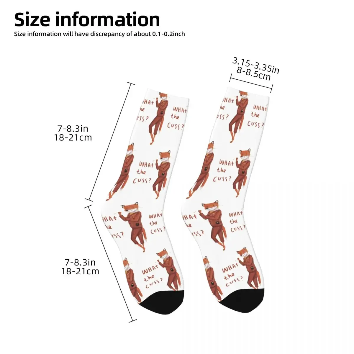 Calcetines de Mr Fox Harajuku para hombre y mujer, medias absorbentes de sudor, medias largas para todas las estaciones, accesorios para regalo de cumpleaños