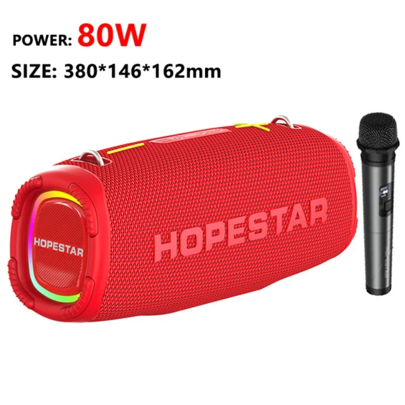 2022 Brand New Hopes Tar High Power 80W Speaker Outdoor Blue Tooth Waterproof Wireless Laptop Speakers with Microphone