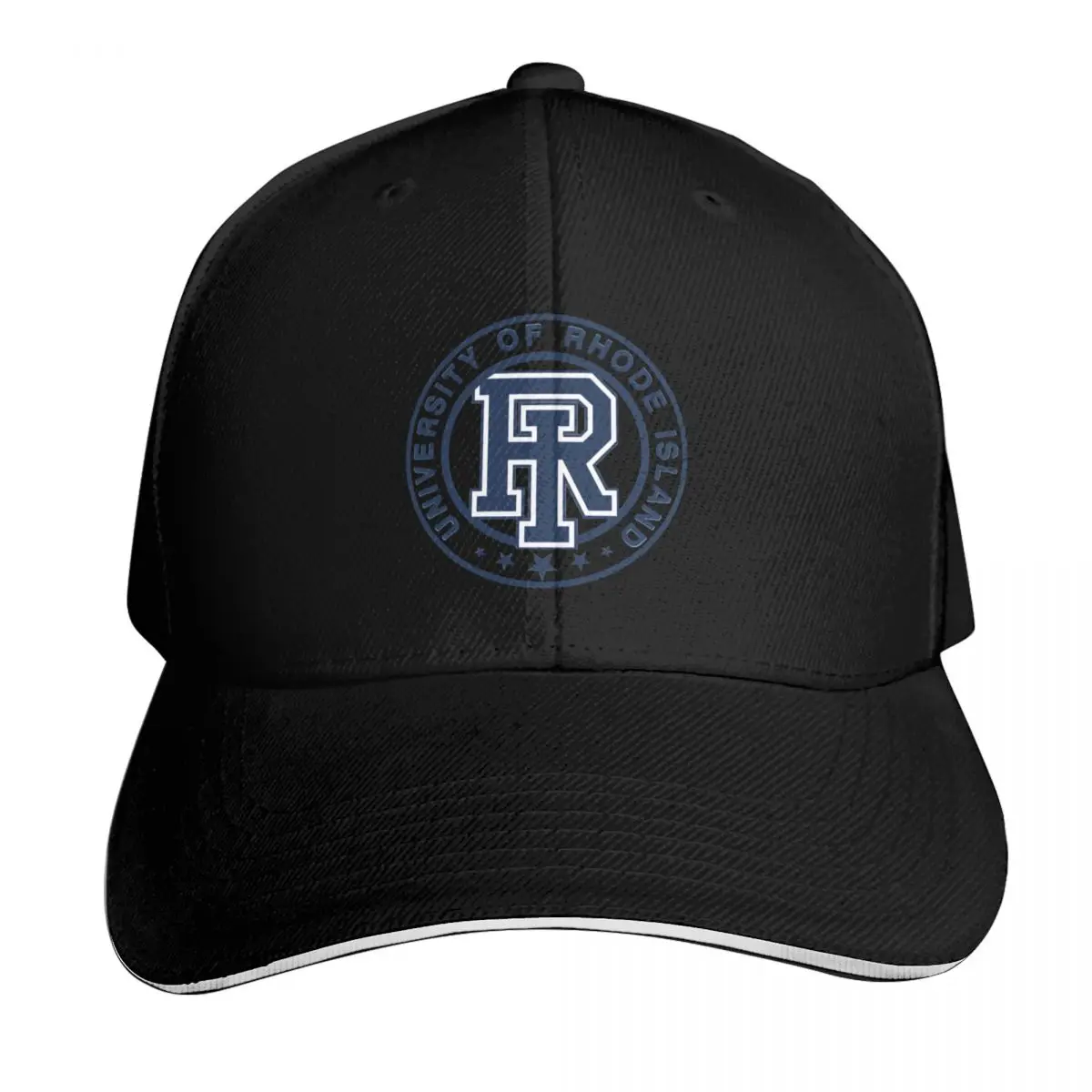 University Of Rhode Island Baseball Cap Streetwear Hip Hop Trendy Vintage Retro Embroidered Lightweight Packable