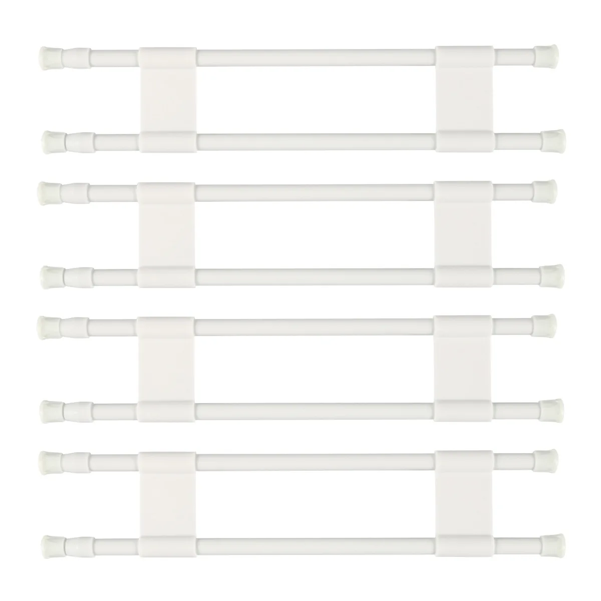 4pcs 40-70cm White Adjustable For RV For Refrigerator Bar Double Row For Caravans Cabinet Gear Lever Wardrobe Baffle Accessories