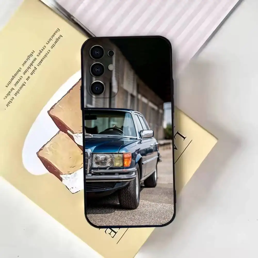 เคสโทรศัพท์ลายรถคลาสสิค DTM W126 สำหรับ Samsung S25,24,21,22,23,30,Ultra,20,Plus,Fe,Lite,Note  แบบนิ่ม สีดำ