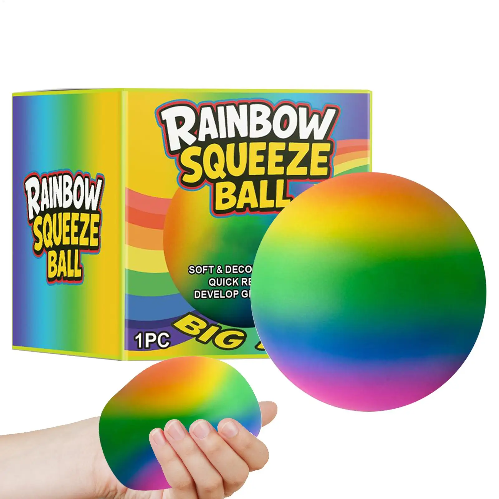 

Шарики-непоседа для взрослых, сжимаемые шарики-непоседа, красочные забавные реквизиты, успокаивающий инструмент для упражнений на пальцы для мальчиков и девочек, детей, взрослых