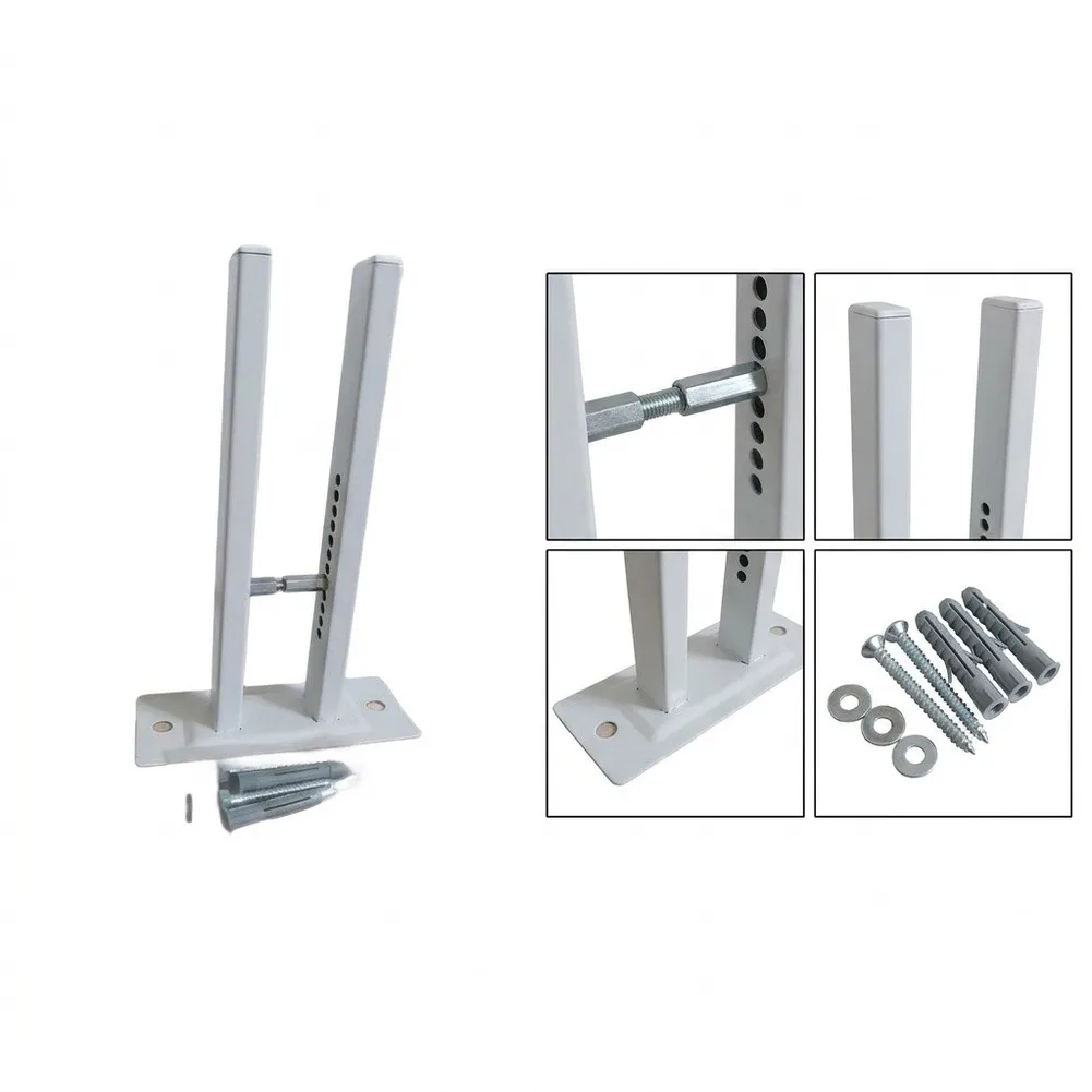 for Adjustable Radiator Floor Bracket Made of Die-cast Aluminum Height Range 7 cm to 18 cm Compatible with Multiple Radiator
