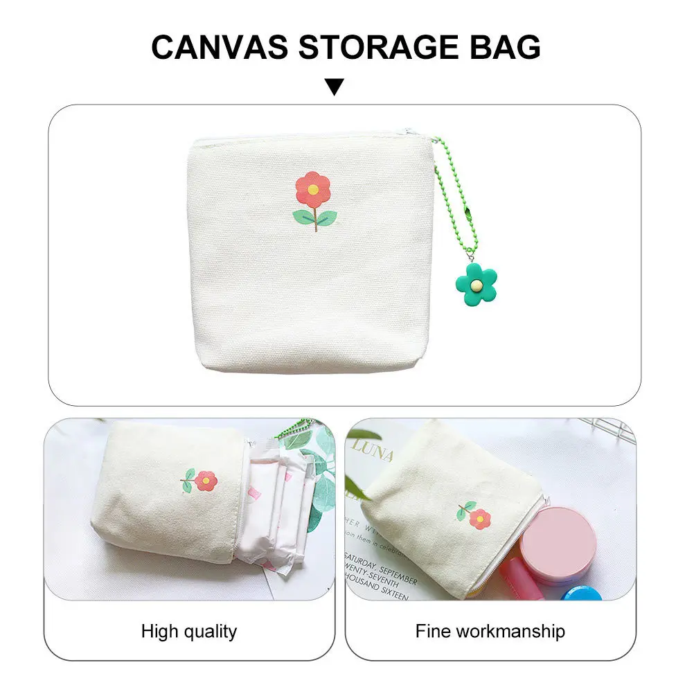 

2Pcs Small Storage Bag Portable Coin Pouch for Women Fashionable Zipper Makeup Bag Multifunctional Cloth Pouch Hangable