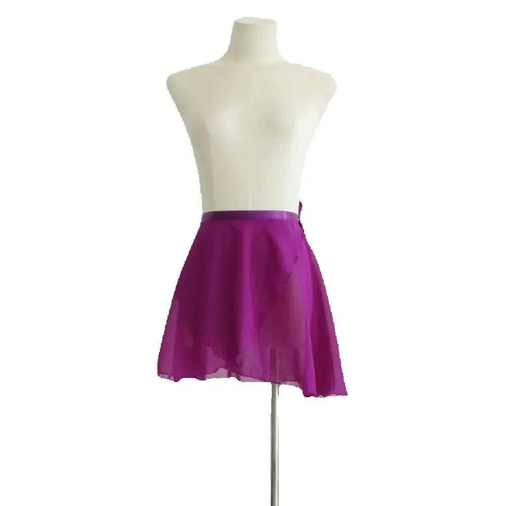 Children's Ballet Dance Skirt Girls' Practice Clothes Gauze Skirt Chiffon Apron Dancing Lace-up One-piece Skirt 2025