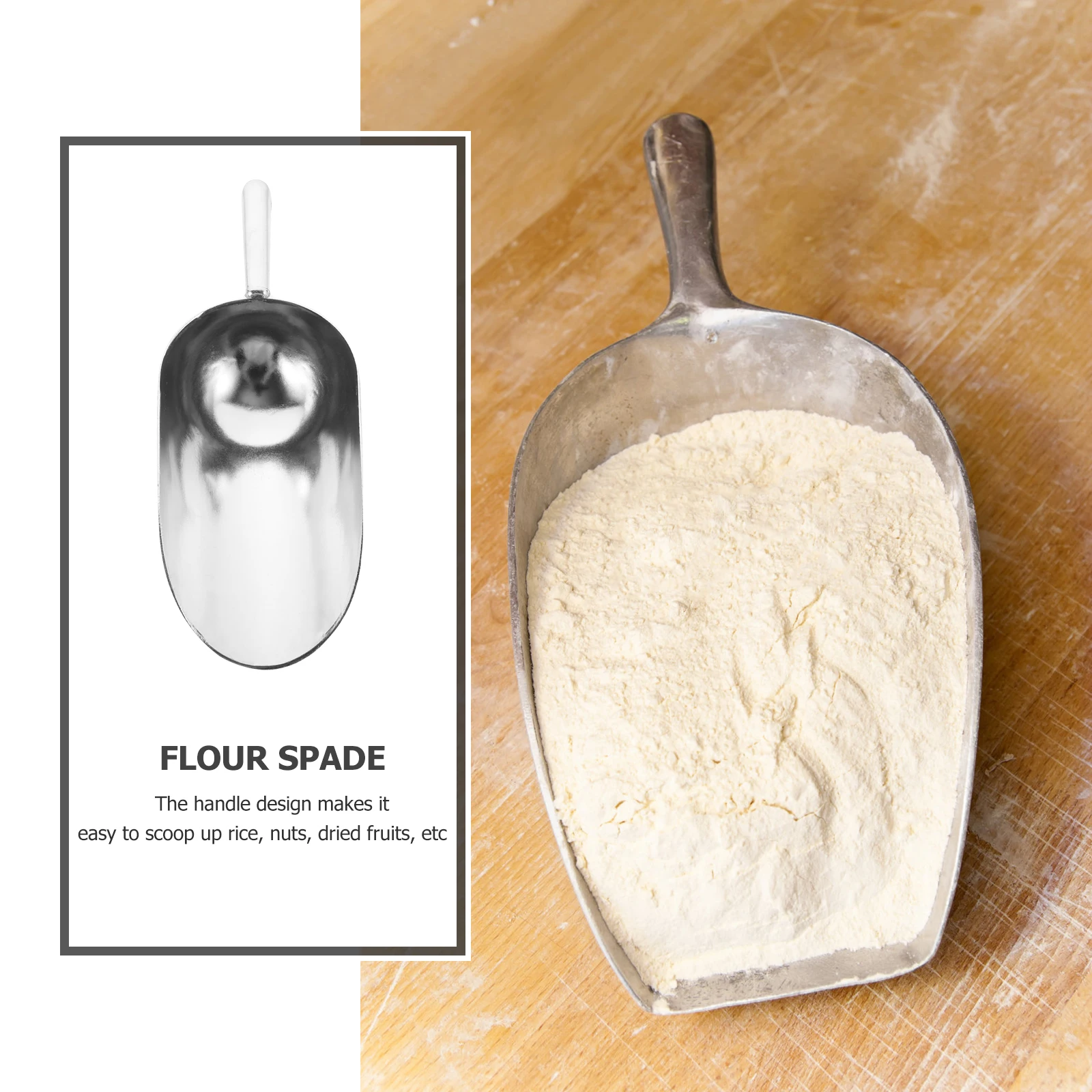 

1pc Food Shovel High-Quality Kitchen Tool For Rice Nuts Dried Fruits Flour Tea Ice Scoop Multipurpose Wear-Resistant