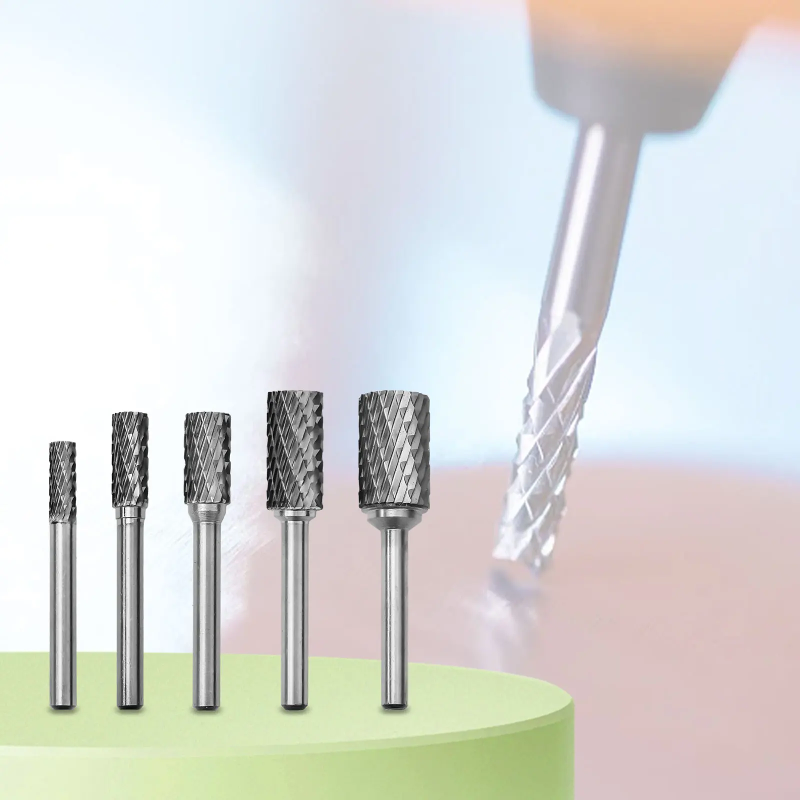 Cut Carbide Rotary File Milling Metal Grinding Cutter Burr-Head Drill Bits 6mm Shank Abrasive Alloy Grinding Hand Tools