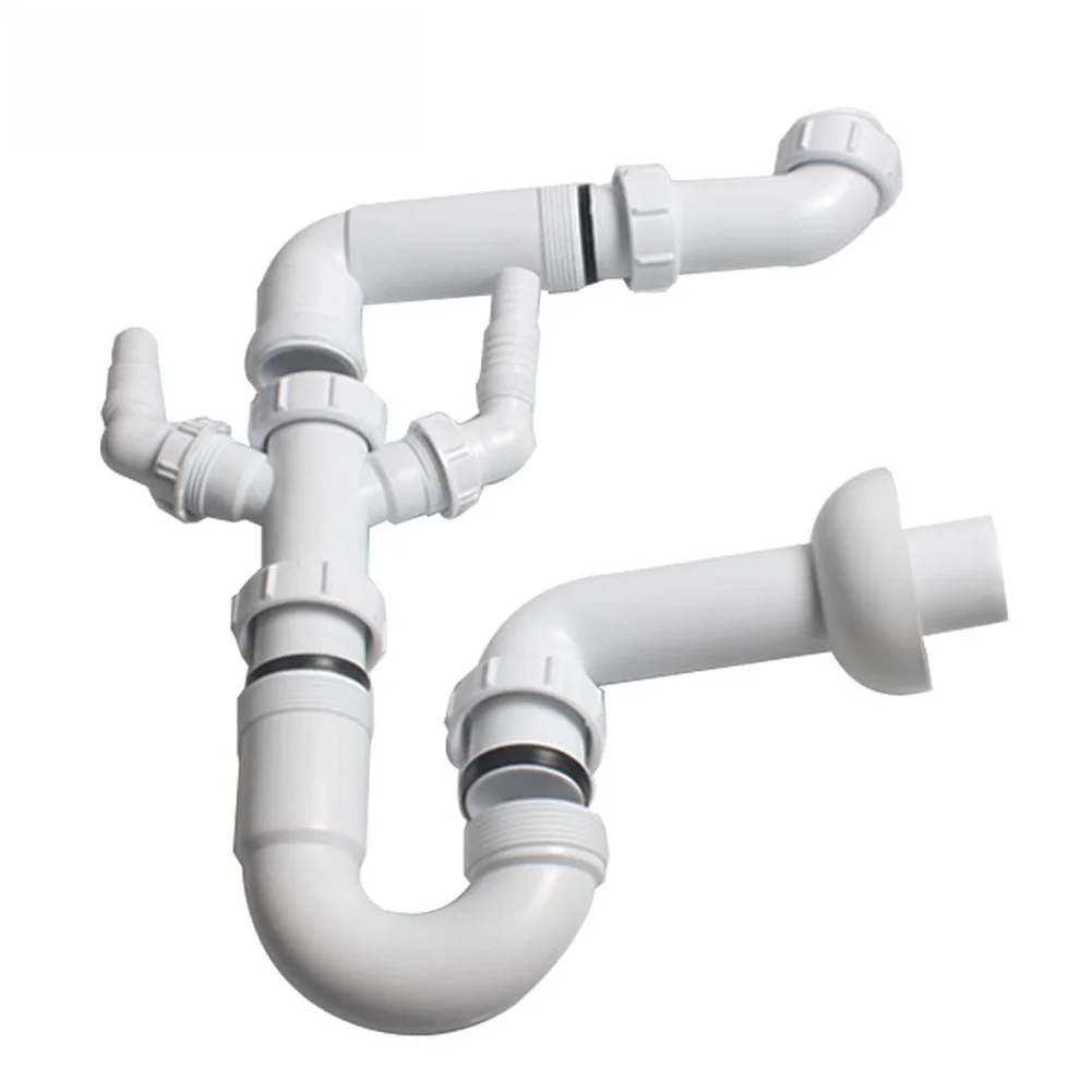 Single Sink Drainpipe 40mm with Water Lock U Bend for Kitchen Use Heat Resistant Material Handles Boiling Water Safely